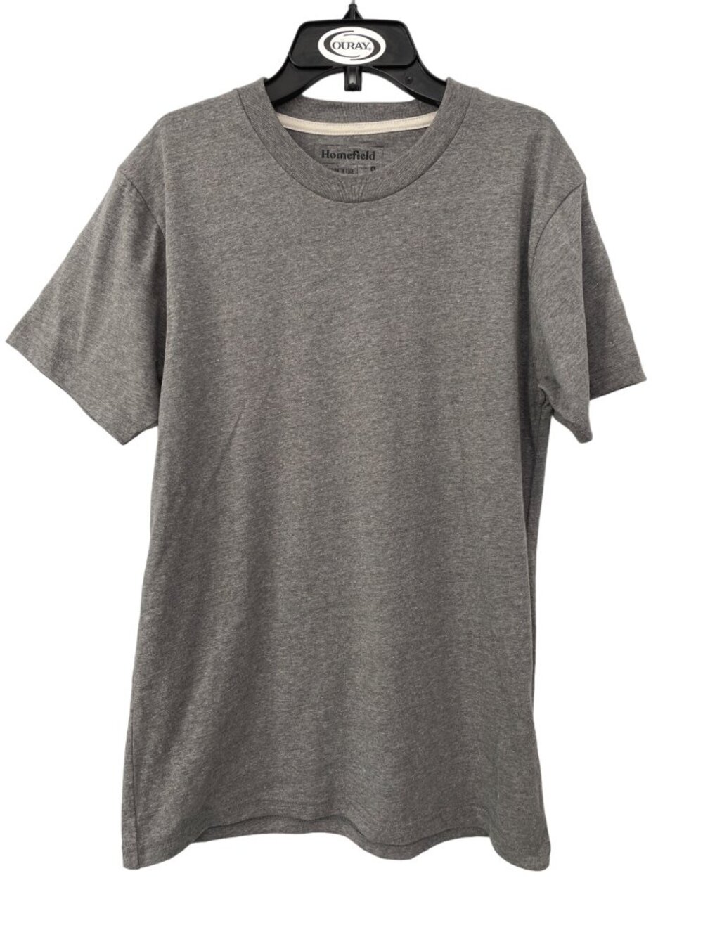 Homefield Crewneck Short Sleeve T-Shirt Mens Small Cotton Polyester Basic Plain